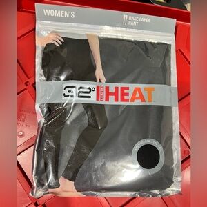 NEW‎ NIP black women’s base layer pants long johns 32 Degrees heat L large